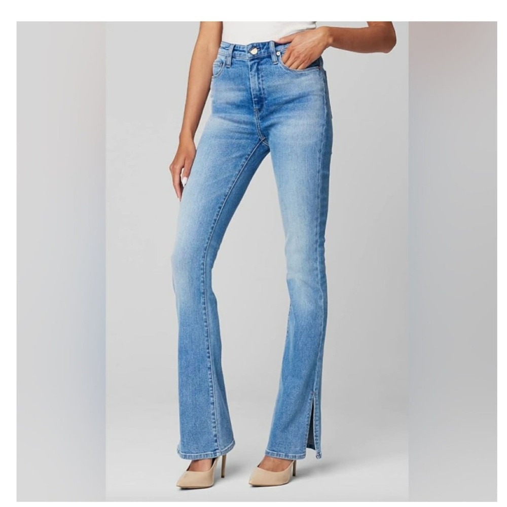 Blank NYC The Hoyt High Rise Mini Flare Jean Size 30 - Picture 3 of 12